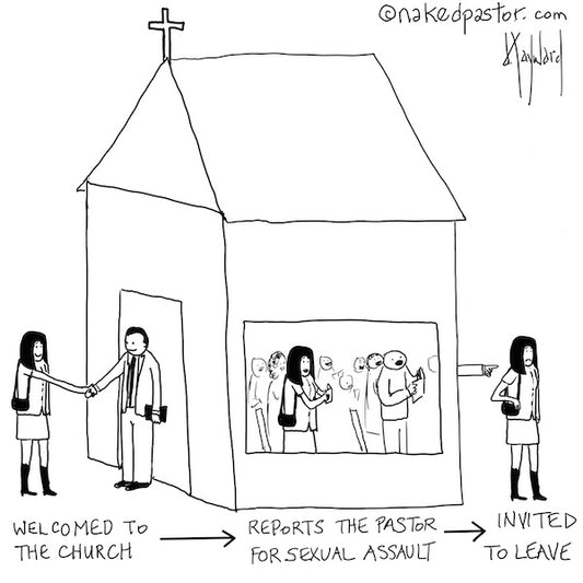 Reporting the Pastor Digital Cartoon