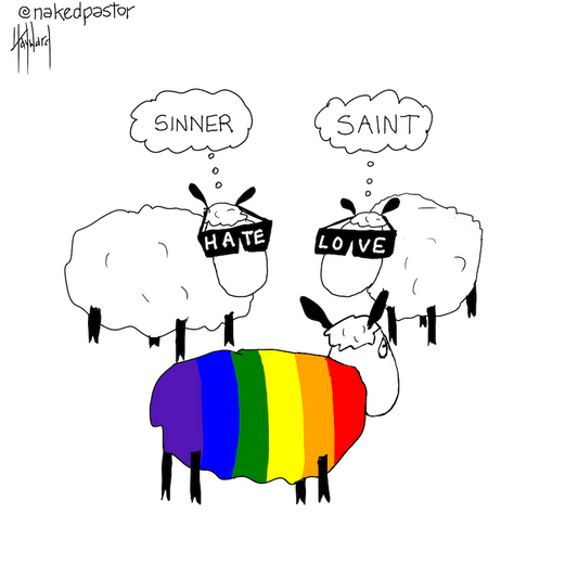 Sheep Sinner Saint LGBTQIA Digital Cartoon - by nakedpastor