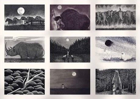Sophia Wildlife Collage Print