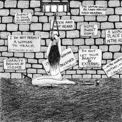 Sophia Trapped Print - by nakedpastor