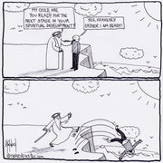 Spiritual Growth Can Hurt Digital Cartoon - by nakedpastor