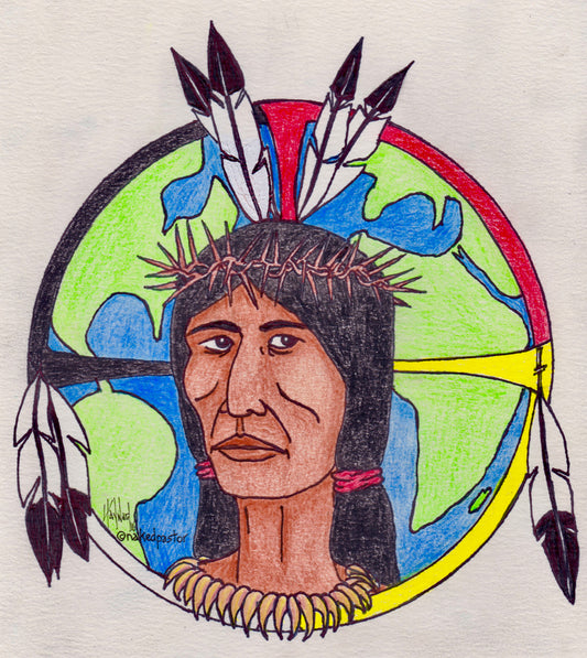 Standing Rock Digital Drawing