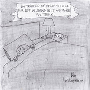 Terrified of Going to Hell Digital Cartoon - by nakedpastor