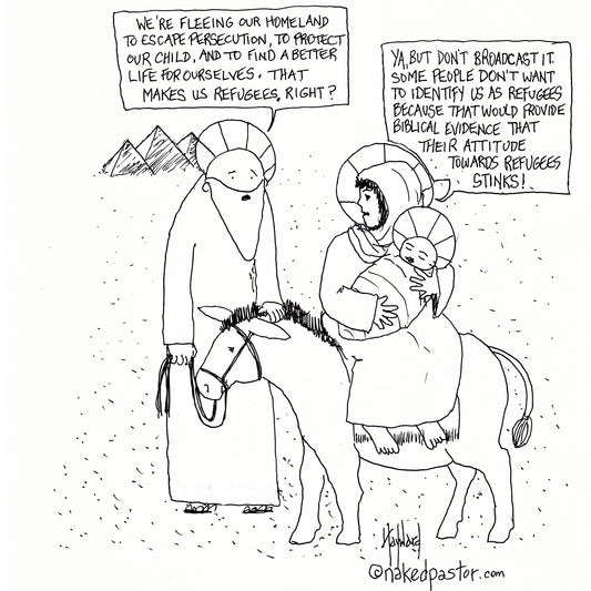 Refugees Right? Digital Cartoon