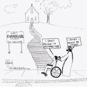 The Church and Access Digital Cartoon - by nakedpastor