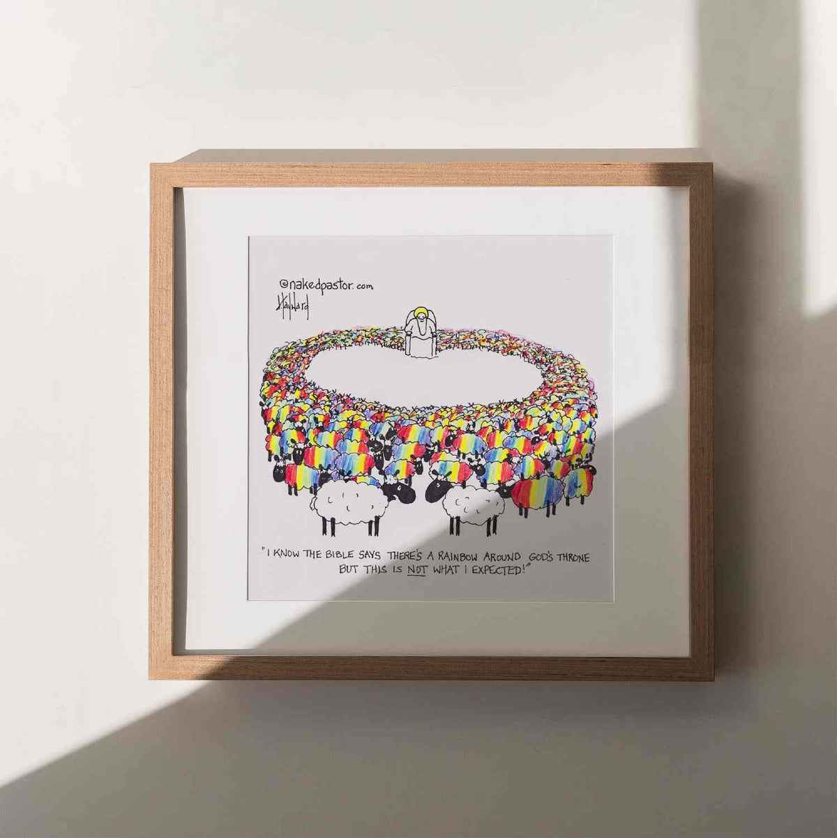 The Rainbow Around God's Throne Print-Queer Christian Art Prints-nakedpastor