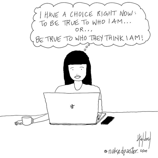 The Choice of Change Digital Cartoon