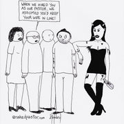 The Pastor's Deconstructing Wife Digital Cartoon - by nakedpastor