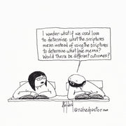 The Scriptures Versus Love Digital Cartoon - by nakedpastor