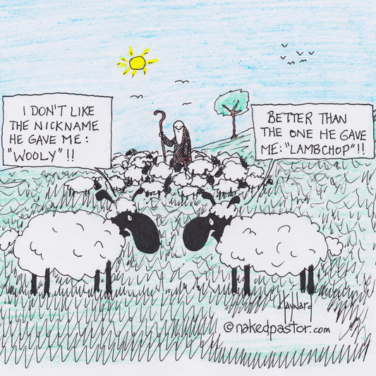 The Shepherd and Your Interests Digital Cartoon