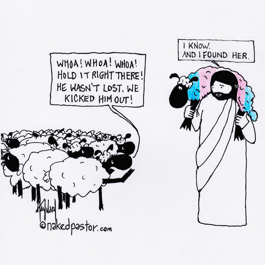 Transgender Lamb Him/Her Digital Cartoon - by nakedpastor