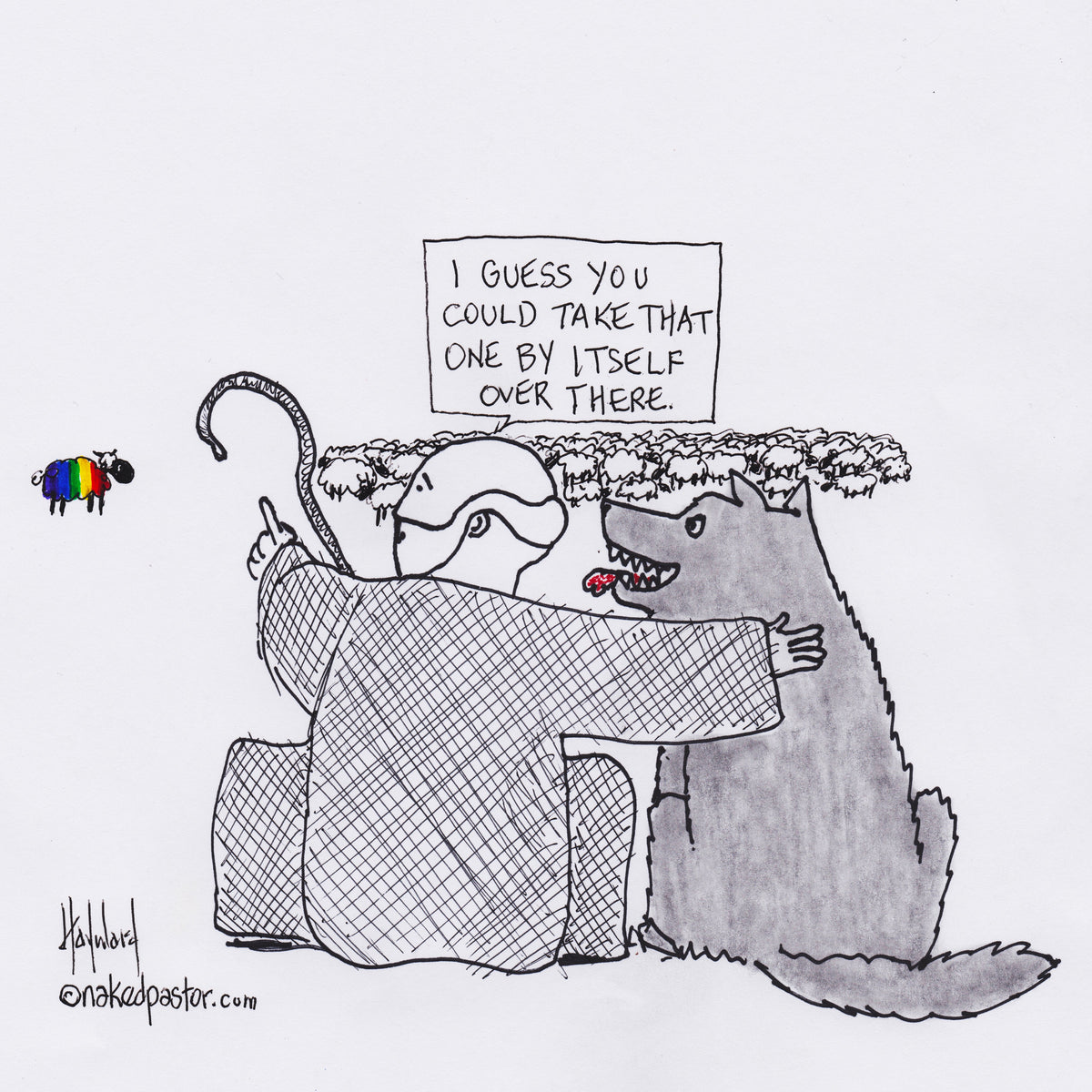 Vulnerable LGBTQ Digital Cartoon - by nakedpastor