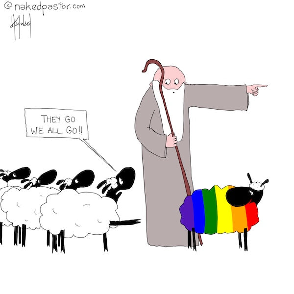 They Go We All Go Digital Cartoon - by nakedpastor