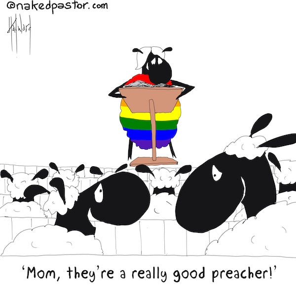 They're a Really Good Preacher Digital Cartoon