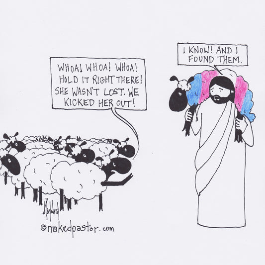 Transgender Lamb Her/Them Digital Cartoon - by nakedpastor