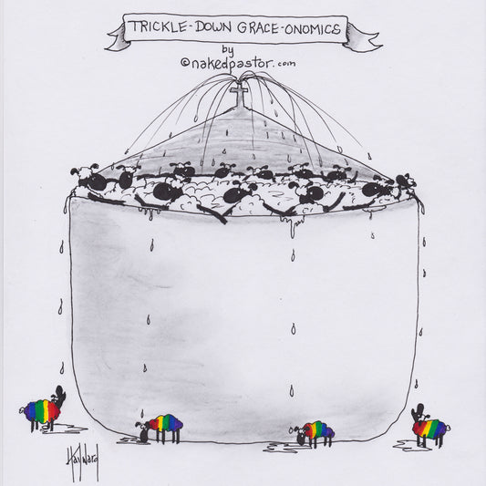 Trickle-Down Graceonomics Digital Cartoon