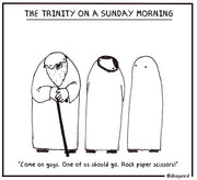 Trinity on a Sunday Morning Digital Cartoon - by nakedpastor