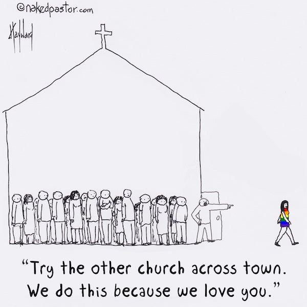 Try the Other Church Digital Cartoon - by nakedpastor