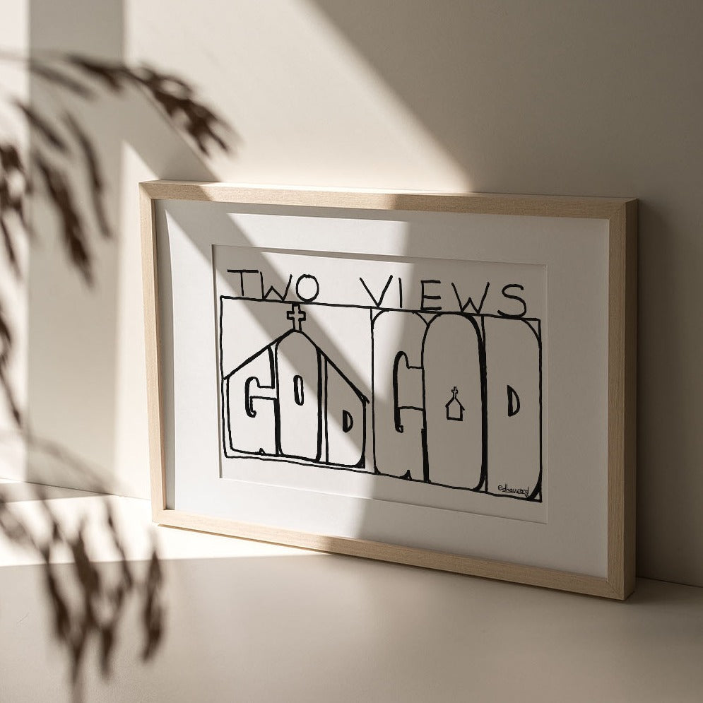 Two Views Print - by nakedpastor