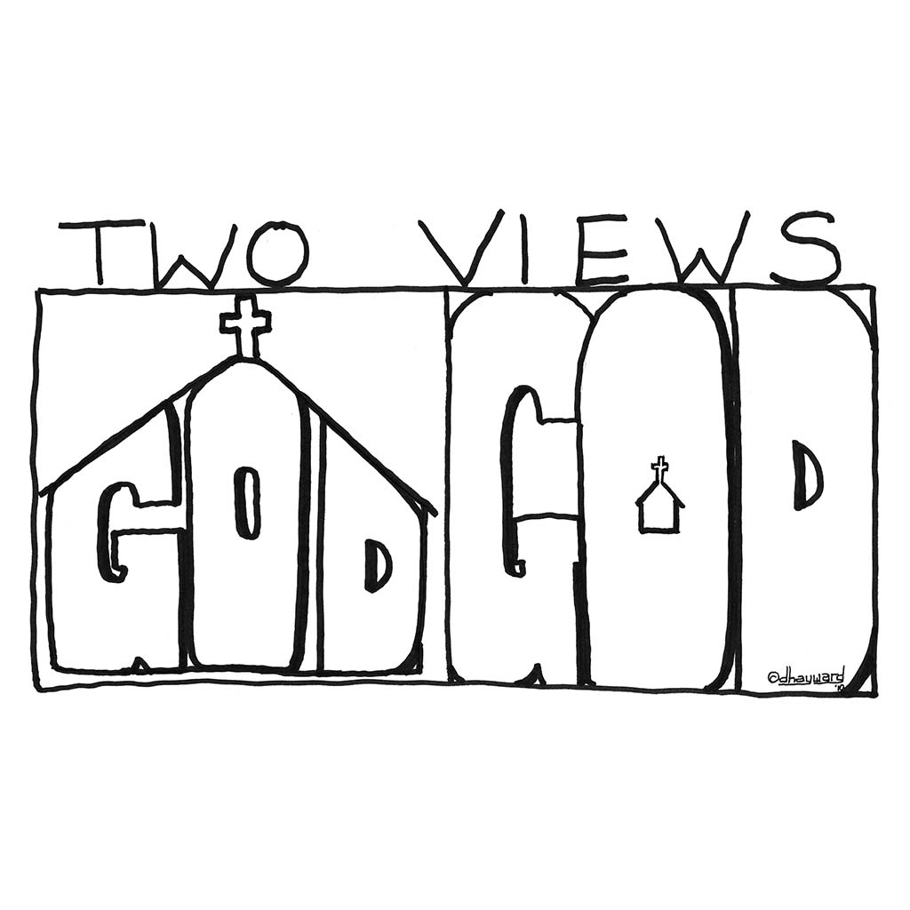 Two Views Print - by nakedpastor