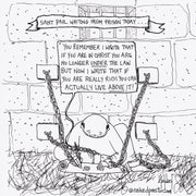 Under the Law or Above It Digital Cartoon - by nakedpastor