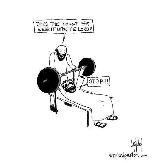 Weight Upon the Lord Digital Cartoon