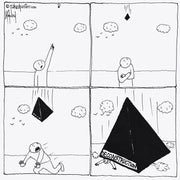 When Deconstruction Hits You Hard Digital Cartoon - by nakedpastor