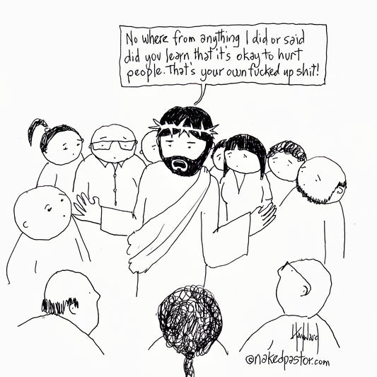 When Jesus Swears Digital Cartoon - by nakedpastor