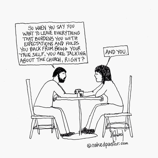 When Marriage Doesn't Survive Deconstruction Digital Cartoon - by nakedpastor