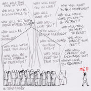 Who Will Give You Permission? Digital Cartoon - by nakedpastor