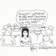 Why Go to Church? Digital Cartoon - by nakedpastor