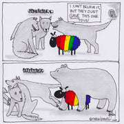 Mama or Papa Bear LGBTQ Digital Cartoon - by nakedpastor