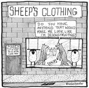 The Wolves of Deconstruction Digital Cartoon - by nakedpastor