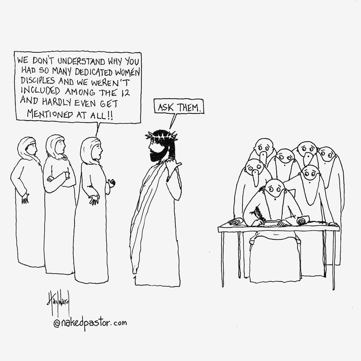Women Disciples Print - by nakedpastor