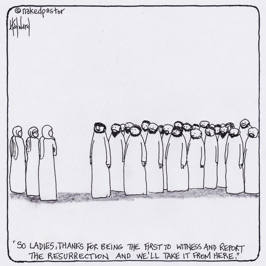 Women and the Resurrection Digital Cartoon