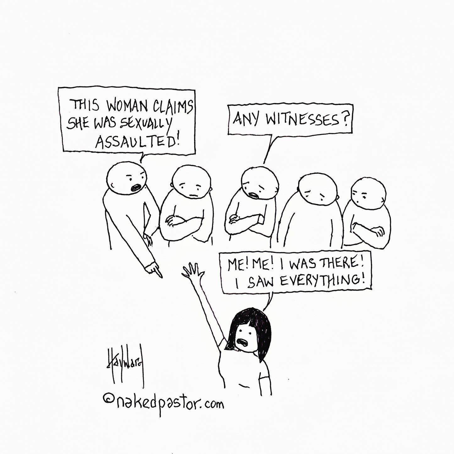 Women as Witnesses Digital Cartoon