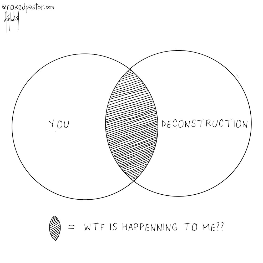 You and Deconstruction Digital Cartoon