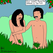 Adam and Eve and The Fall Digital Cartoon - by nakedpastor