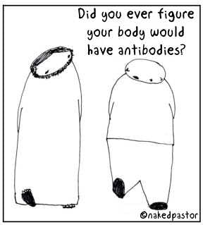Antibodies Digital Cartoon