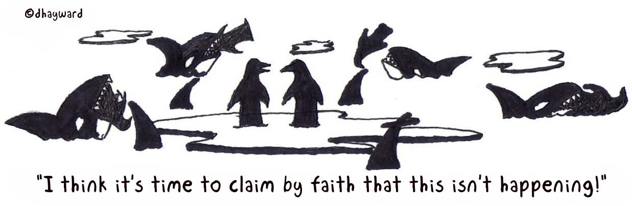 Claim by Faith Digital Cartoon - by nakedpastor