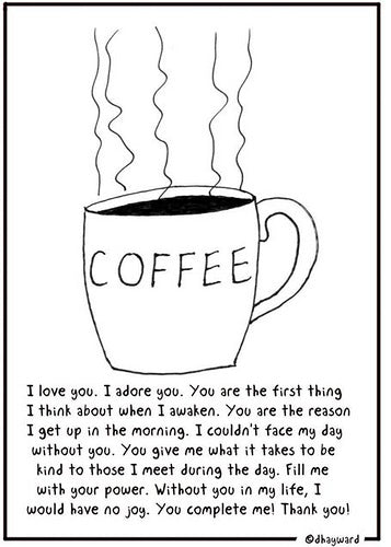 Coffee Prayer Digital Cartoon - by nakedpastor