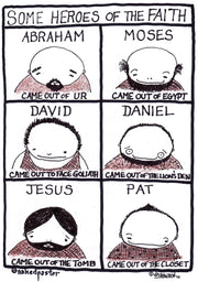 Biblical Heroes Who Came Out Digital Cartoon - by nakedpastor