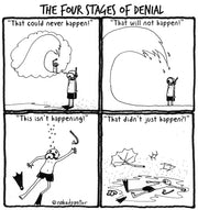 The 4 Stages of Denial Digital Cartoon - by nakedpastor