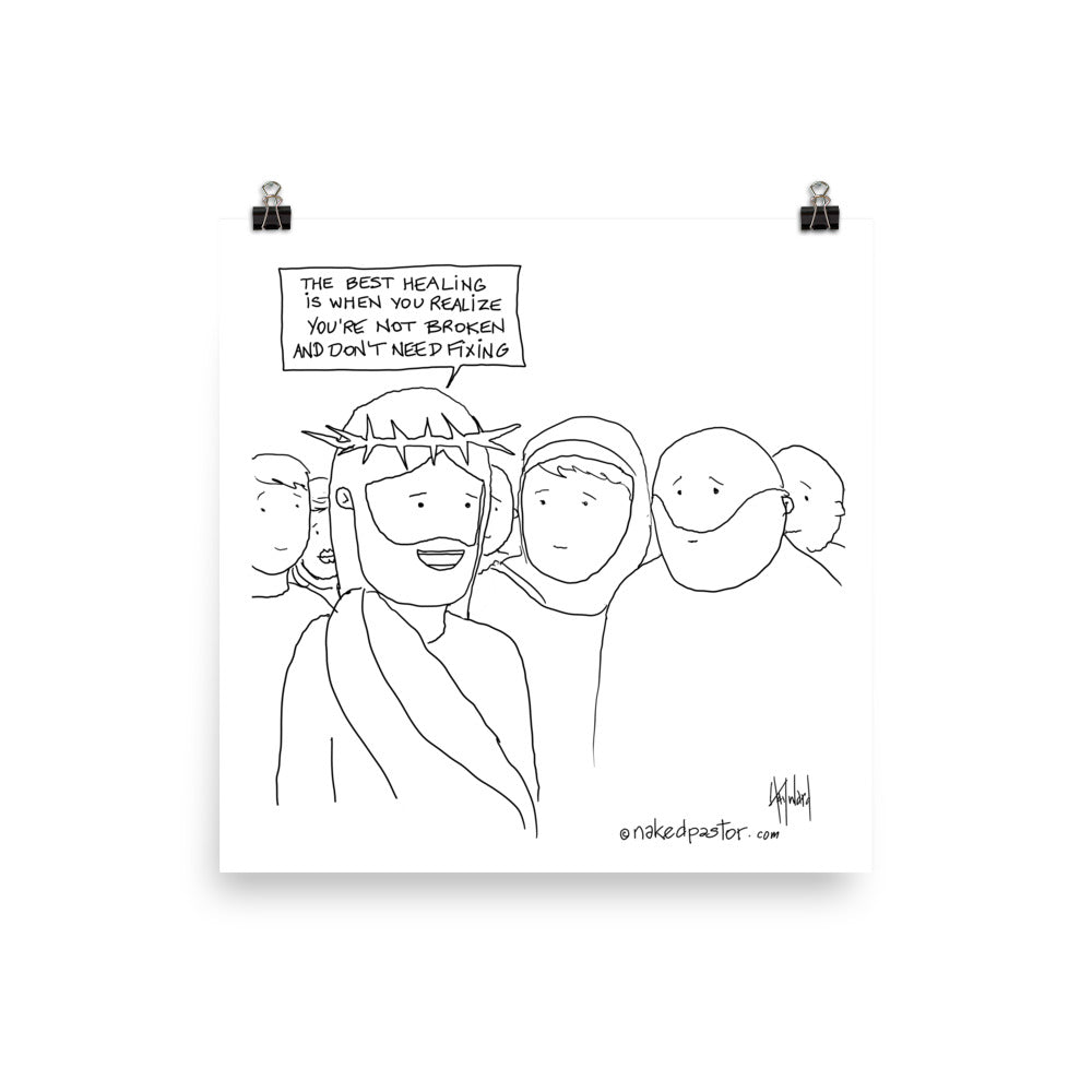 The Best Healing Cartoon Print