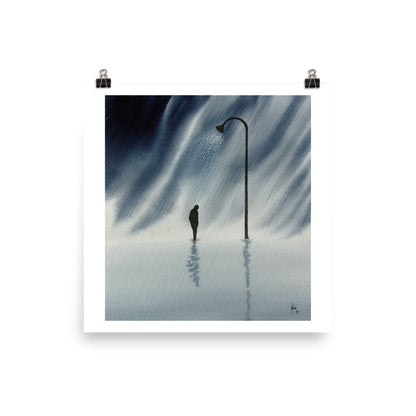 Lonely Rain Watercolor Print