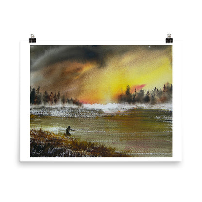 I'm Okay Alone Watercolor Print