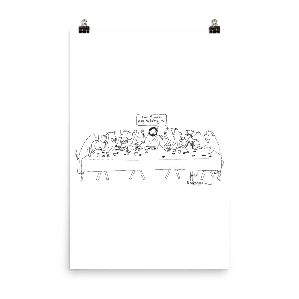 Dogs and Cat Disciples Print