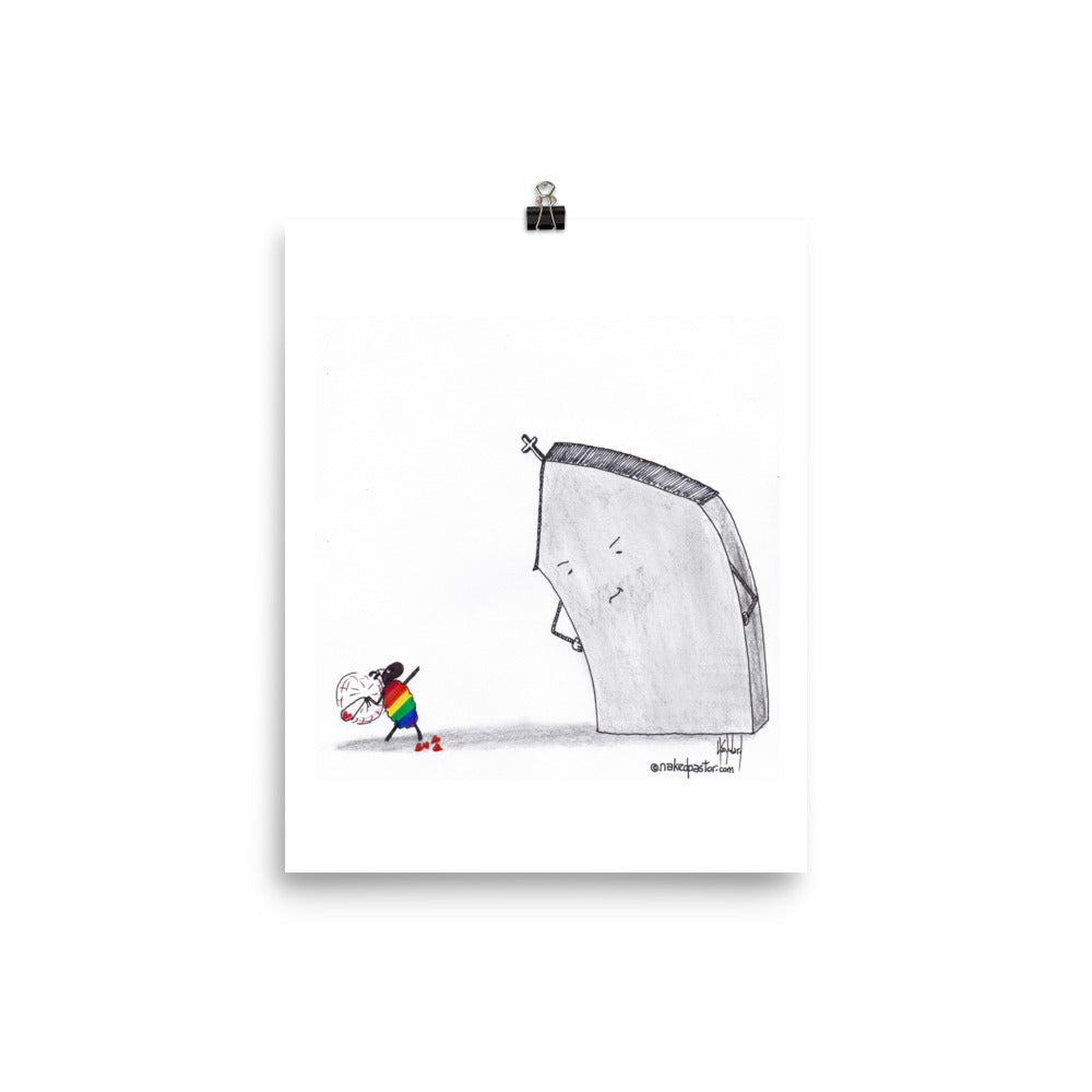 Slingshot of Love Cartoon Print