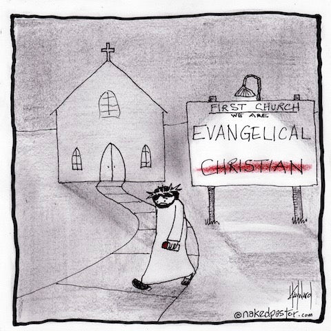 Evangelical Christian Original Cartoon Drawing