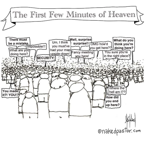 The First Few Minutes of Heaven Digital Cartoon